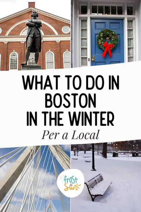 Traveling to Boston in the Winter? Get tips from a local about what to pack and the best things to do in December, January, and February. Boston In December, Boston In Winter, Winter In Boston, Boston Itinerary, Winter Boston, Cheap Vacation Destinations, Boston Winter, Visit Boston, Best Winter Vacations