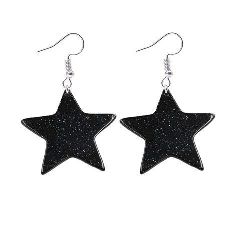 PRICES MAY VARY. Material: Resin +alloy. Quantity: You will get 1 pairs of cute Black Glitter Star Dangle Earrings. Unique Fashion Design: Cute star earrings are designed, unique and fashionable. Beautiful and. The pendant pentagram earrings flutter in the wind and appear in the hair, bringing you a different beauty of movement, charming and dynamic and stunning female earrings. Occasion: A great piece of jewelry for parties and family gatherings, these cute statement pieces are perfect to wear Black Star Jewelry, Edgy Star-shaped Pierced Earrings, Black Star Earrings, Black Star Charm Earrings, Cheap Black Star-shaped Jewelry, Cheap Black Star-shaped Earrings, Amazon Jewelry, Cute Stars, Glitter Earrings