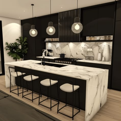 Bloxburg Modern House Kitchen, Morden Kitchen Ideas Bloxburg, Bloc Burg Kitchen, Bloxburg Kitchen Ideas Modern No Gamepasses, Bloxburg Luxury Kitchen, Dark Modern Kitchen Bloxburg, Modern Interior Design Bloxburg, Kitchen Bloxburg Modern, Bloxburg Modern Color Schemes