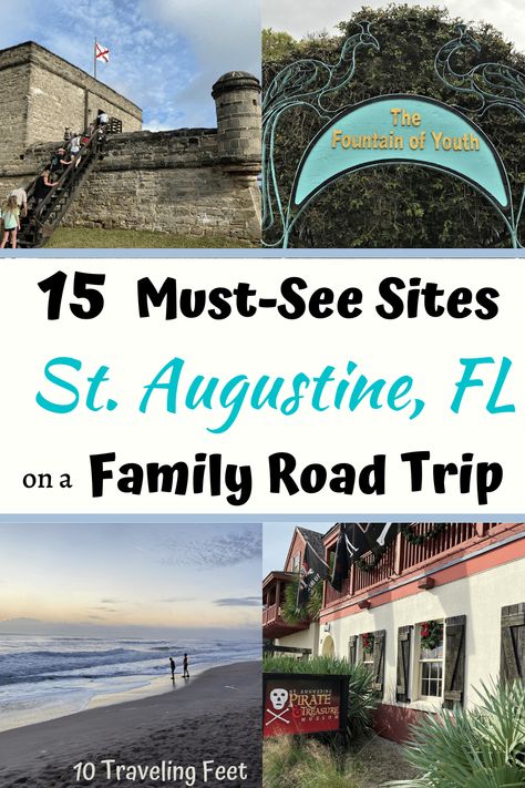 The Best Things To Do in St Augustine with Kids. Florida Road Trip, Spring Break Ideas, Family Florida Vacation Fun Road Trip Ideas, Have A Great Trip, Spring Break Ideas, Florida Road Trip, Break Ideas, Bucket List Family, Family World, Best Family Vacations, St Augustine Fl