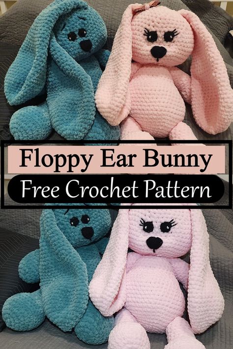 Floppy Ear Bunny Floppy Ears Bunny, Rabbit Ear Crochet, Floppy Ear Bunny Crochet Pattern Free, Floppy Ear Bunny Crochet Pattern, Floppy Eared Bunny Crochet, Crochet Floppy Ear Bunny Free Pattern, Crochet Floppy Animals Free Patterns, Crochet Rabbit Ears Free Pattern, Floppy Bunny Crochet Pattern