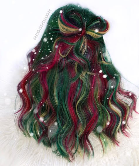 Holiday Hair Color, Pulp Riot Hair Color, Vivid Hair Color, Pulp Riot, Pretty Hair Color, Christmas Hairstyles, Winter Chic, Hair Color And Cut, Holiday Hairstyles