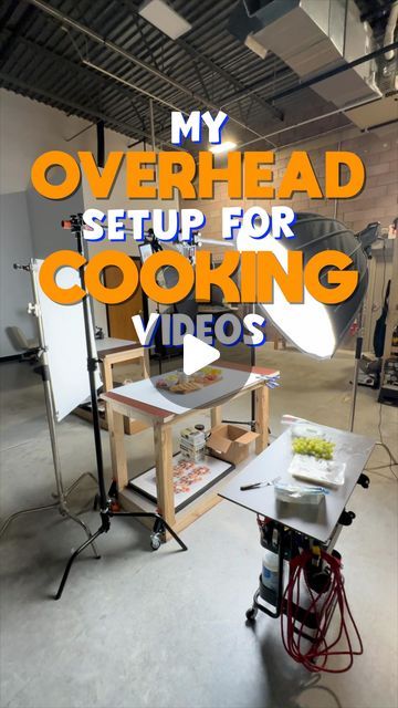 Kitchen Setup For Cooking Videos, Cooking Video Setup, Food Photography Lighting Setup, Youtube Setup, Food Photography Lighting, Photography Lighting Setup, Food Videography, Tv Set Design, Kitchen Set Up