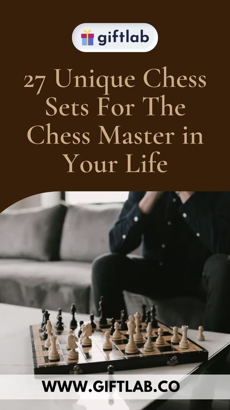 Do you have someone special who's really good at chess, or someone who loves playing it? Make every game more fun and exciting with these unique chess sets and be a grandmaster in no time! Here are some beautiful chess gift ideas for a sure checkmate! No need for a gambit! #giftideas #chess #chessboard #thequeensgabit Chess Gift Ideas, Unique Chess Sets, Chess Gifts, Chess Master, Chess Set Unique, Chess Players, Adult Party Games, Chess Game, Get The Party Started