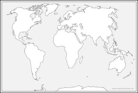 Printable World Map HD World Map Coloring Page, World Outline, Free Printable World Map, Blank World Map, World Map Outline, World Map With Pins, Map Of World, World Printable, Planet Crafts