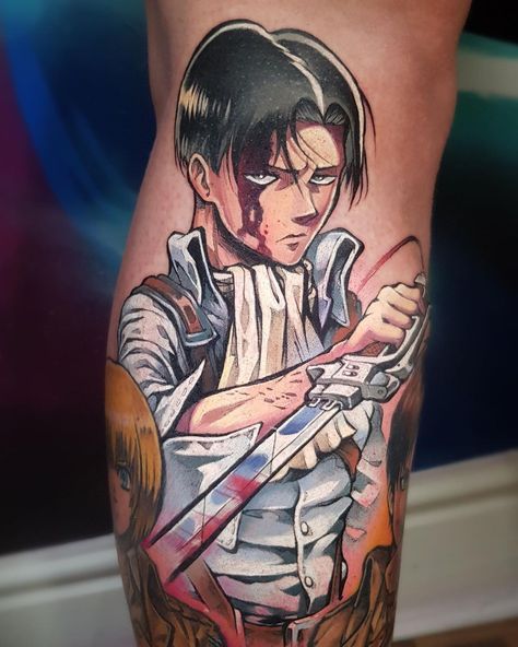 Captain Levi Tattoo, Levi Ackerman Tattoo, Levi Tattoo, Armin Snk, Captain Levi, Dad Tattoos, Anime Tattoos, Levi Ackerman, Future Tattoos