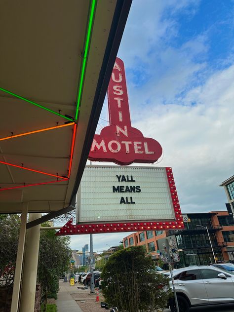 Western Motel Aesthetic, American Motel Aesthetic, Austin Asthetic, Welcome To Texas Sign Aesthetic, Austin Motel, 1960s Aesthetic, Mexico Aesthetic, Subway Surfers, State Of Grace