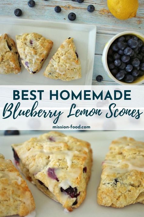 Lemon Buttermilk Scones, Bakery Scones Recipe, Blueberry Lemon Scones Easy, Lemon Blueberry Scones Buttermilk, Blueberry Scones With Buttermilk, Blueberry Lemon Scones Recipe, Blueberry Scones With Lemon Glaze, Scones With Buttermilk, Lemon Blueberry Scones Recipe