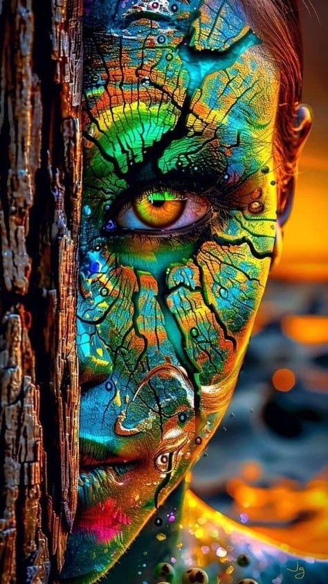 Surreal Art Beautiful, Otherworldly Art, Trippy Decor, Fantasy Surrealism, Portrait Realistic, Regard Animal, Eyeball Art, Surreal Portrait, L Wallpaper