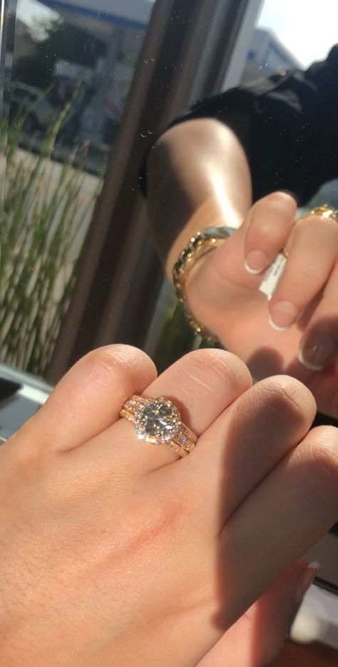 yellow gold diamond ring [Video] | Girly jewelry, Pretty rings, Relationship jewelry Most Beautiful Engagement Rings Gold, Engagement Rings Videos, Pretty Rings Engagement, Gold Rings For Engagement, Beautiful Rings Engagement, Diamond Ring Video, Rings Engagement Gold, Engagement Ring Video, Engagement Gold Rings