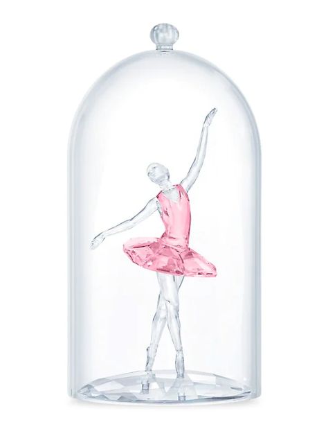 Swan Logo, The Ballerina, Cotton Gloves, The Bell Jar, Crystal Figurines, Ballet Dancers, Pink Crystal, Clear Crystal, Fossil