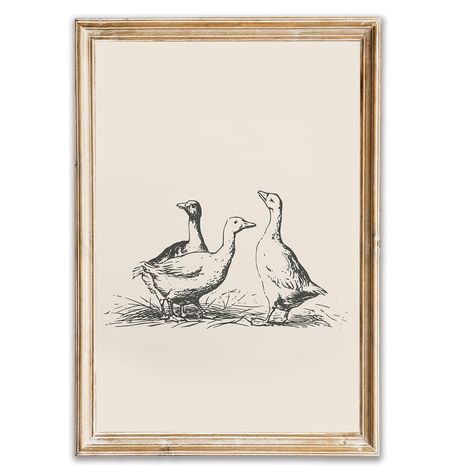 PRICES MAY VARY. 【Vintage Duck Wall Art Size】The display size of this product is 16 x 24 inch,total 1 panel canvas prints describe With Vintage as the theme of the Minimalist Abstract Animal Poster wall decoration，life needs to be appreciated and stayed, to be enjoyed.. (Our canvas painting Do Not include frames,but retains a 1 cm white border,which convenient for you to fix it on your frame.) 【DIY Frame 】you can prepare a frame with a size of 16 x 24 inch or larger to match your wall painting; Bathroom Art Above Toilet, Vintage Duck Nursery Theme, Wall Art Inspo Living Rooms, Vintage Duck Art, Antique Minimalist Decor, 3 Pictures On Wall, Vintage Nursery Art, Picture For Wall Decor, Vintage Animal Prints