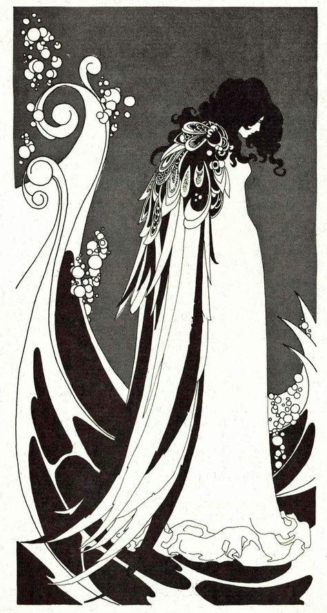 Art Nouveau Illustration, Fairytale Illustration, Tableau Art, Ink Illustrations, Pics Art, Ink Art, Drawing Inspiration, Aesthetic Art, On Tumblr