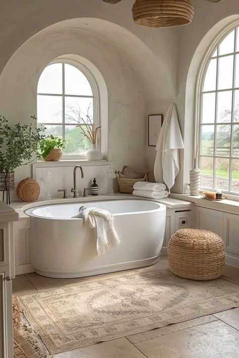 #bathroom Open Concept Bathroom, Big Bathtub, Stand Alone Tub, Master Bathrooms, Bathroom Inspiration Decor, Bathroom Trends, Bath Remodel, Free Standing Bath Tub, Free Standing Tub