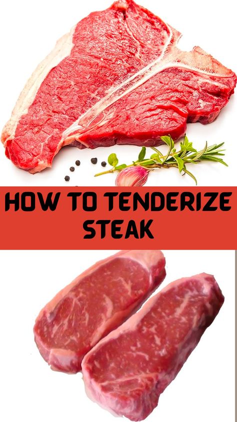 Find out how to tenderize your steak like a pro and elevate your culinary skills. Learn about various techniques and tools to achieve mouthwatering tenderness. #TenderizeSteak#tenderizesteakmarinade#tenderizesteakfast#toughsteakmarinade How To Tenderize Cheap Steak, How To Tenderize Tough Steak, How To Make A Tender Steak, How To Make A Steak Tender, How To Make Tender Steak, How To Season A Steak, Tough Steak Recipes, How To Make Steak Tender, How To Tenderize Steak