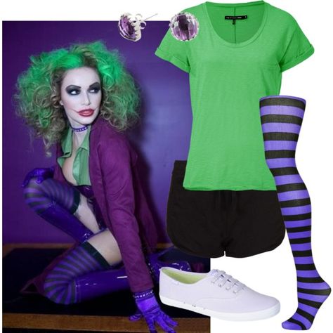 Halloween Kostüm Joker, Diy Joker Costume, Female Joker Costume, Rogue Costume, Joker Halloween Costume, Halloweenský Makeup, Female Joker, Costume Pants, Halloween Villain