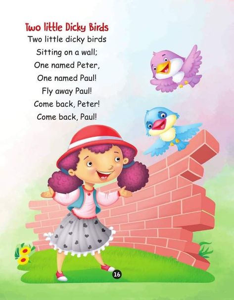 English Rhymes For Class 1, English Rhymes For Kids, Rhyming Poems For Kids, Nursery Poem, Hindi Rhymes, Rhyming Preschool, English Conversation For Kids, Nursery Rhymes Poems, English Poems For Kids