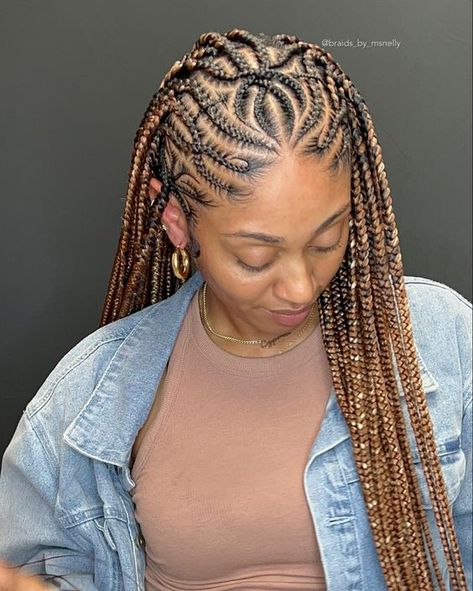 Rate This simple fulani braids ideas From ⭐1~10. SAVE & FOLLOW i will update everyweek. Treading Hairstyle Braids, Straight Back Hairstyles Braids African, Triable Knotless Braids, Two Layer Cornrows Braids, Conrows Lines And Braids 2023, Straight Back Braids Cornrows Hairstyles With Designs, Freestyle Tribals With Knotless Braids, Conrows Lines And Braids With Beads, Straight Up Hairstyles Braids African