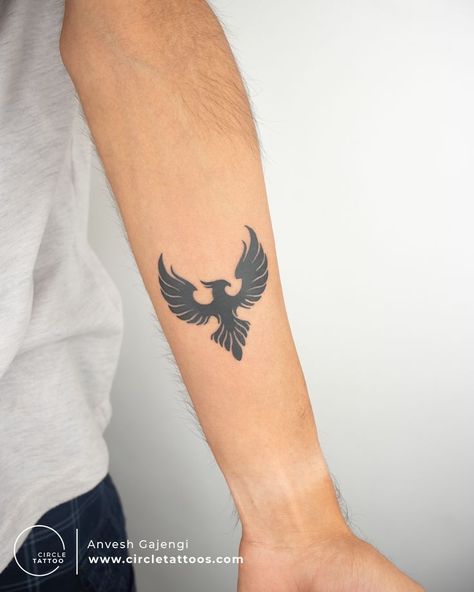 Phoenix tattoo is the symbol of rebirth, growth, and new beginnings. #phoenixtattoo #phoenixtattooformen #phoenixtattooforwomen #birdtattoo #phoenixtattoodesigns Reborn Tattoo Ideas, Small Phoenix Tattoo Men, Growth Tattoo Ideas Men, Forearm Phoenix Tattoo For Men, Hand Tattoo Butterfly, Men Tattoos Ideas, Delta Tattoo, Best Friends Tattoos, Mission Tattoo