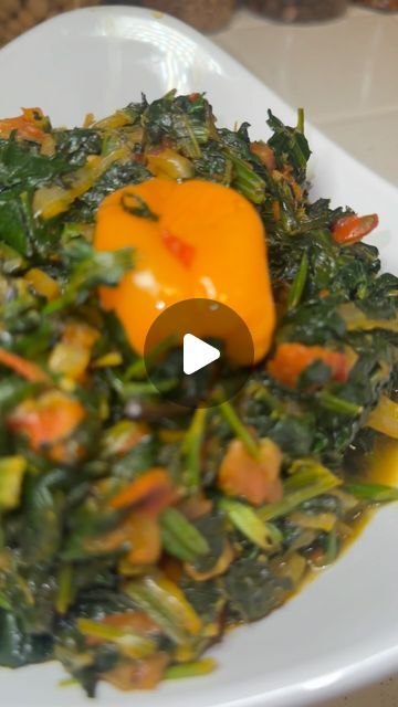 Nkabit's Cuisine on Instagram: "Hey there Healthy Food Lovers Part two of the Kati Kati Recipe………… 
In the absence of jama-Jama we use spinach…..
 ingredients
 3 large tomatoes 🍅 
Half Onion 🧅 
Salt 
Meggie 
Pepper 🌶️ 
Palm oil ( African Store) 

Happy eating ……😋

#food #healthylifestyle  #healthyfood  #healthy #health #fit #goodfood #food #foodporn #foodie #homemade #veggies #vegetables #recipe #reels #like #follow" African Spinach, Happy Eating, Eating Food, Palm Oil, Hey There, Food Lover, Healthy Food, Tomatoes, Spinach