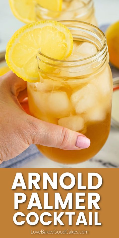 Arnold Palmer Cocktail Spiked Arnold Palmer Recipe, Arnold Palmer Cocktail, Arnold Palmer Recipe, Arnold Palmer Drink, Fresca Drinks, Tea Lemonade, Arnold Palmer, Bourbon Cocktails, Bar Party