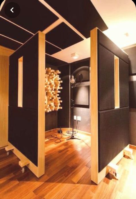 Vocal Booth, Music Studio Decor, Home Recording Studio Setup, Recording Studio Setup, Home Studio Ideas, Home Music Rooms, Studio Layout, Garage Studio, Recording Studio Design