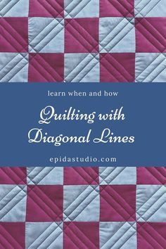 Quilting A Quilt, Easy Quilting Stitches, Cross Hatch Quilting Tutorials, Quilting Lines Pattern, Different Quilting Designs, Diagonal Quilting Lines, Top Stitching Ideas For Quilts, Quilt Stitching Patterns Straight Lines, Easy Machine Quilting Designs