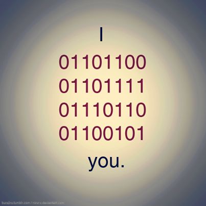 I love you!!! (In binary code) Typography Clothing, Programming Jokes, Programmer Quote, Programing Jokes, Posters Typography, Programming Quote, Studie Hacks, Coding Humor, Coding Quotes