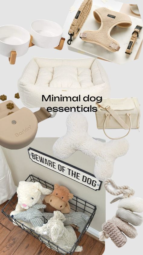 Minimal beige clean girl aesthetic dog toys accessories bed ideas must haves Amazon vanilla Dog Toys Aesthetic, Aesthetic Dog Bed, Toys Aesthetic, Aesthetic Dog, Beware Of Dog, Dog Essentials, Clean Girl Aesthetic, Gift Inspo, Girl Dog