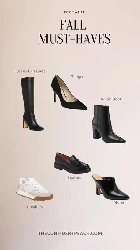 Fall Footwear Must-Haves Fall Footwear, Basic Wardrobe Essentials, Mule Sneakers, Fall Must Haves, Loafer Mules, Boot Pumps, Wardrobe Basics, Shop The Look, Fall Shoes