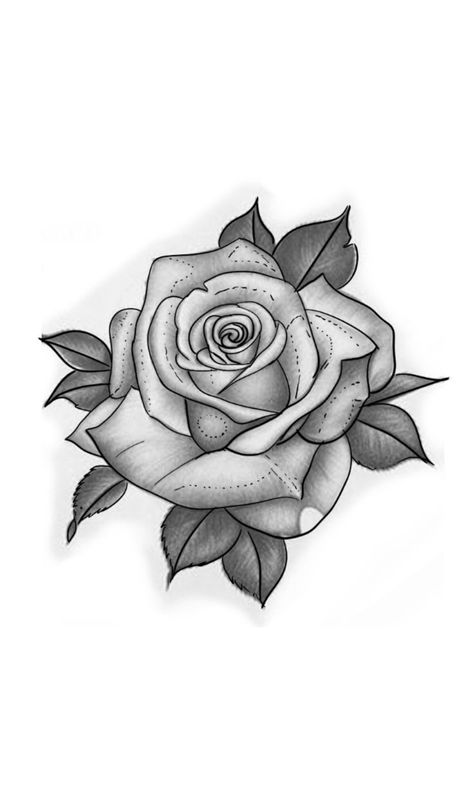 Rose Flower Tattoo Stencil, Rose Tattoo Shaded, Rose Tattoo Design For Men, Rose Tattoo Stencil Outline, Shading Tattoo Designs, Rose Tattoo Outline, Rose Tattoo Hand, Roses Tattoo Design, Rose Flower Tattoo