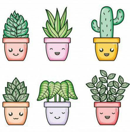 Cactus Easy Drawing, Easy Plant Drawings, Plant Pot Drawing, Doodle Art Journals, Bullet Journal Diy, Easy Doodle Art, Bullet Journal Design Ideas, Easy Doodles Drawings, Plant Drawing