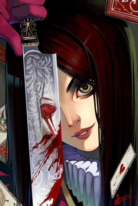 Alice Madness Returns Tattoo, Alice In Wonderland Game, Alice The Madness Returns, Mcgees Alice, Alice In Wonderland Fanart, Evil Alice, American Mcgee, American Mcgee’s Alice, Dark Alice In Wonderland