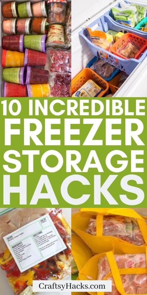 10 Freezer Storage Hacks: How to Organize Your Freezer Freezer Hacks, Camping Meal Planning, Freezer Organization, Freezer Storage, Faith Blogs, Plastic Food Containers, Fridge Storage, Organizing Hacks, Refrigerator Storage