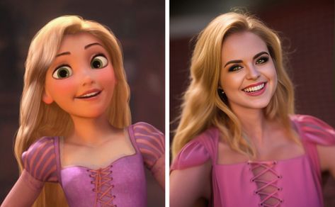 Artificial Intelligence Shows How 15 Disney Princesses Would Look in Real Life Real Life Disney Princesses, Disney Characters Realistic, Disney Princess In Real Life, Disney Princess Real Life, Realistic Disney Princess, Real Life Disney Characters, Real Disney Princesses, Real Life Princesses, Disney Princess Characters