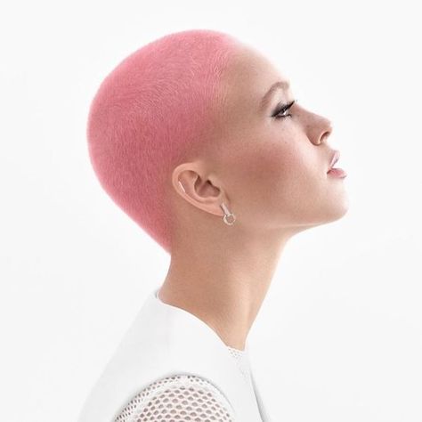 17 Trendy Bald Fall Hairstyle Ideas for 2023 - thepinkgoose.com Bald Style, Buzzed Hair Women, Buzz Cut Women, Girls With Shaved Heads, Wild Hair Color, Buzz Cut Hairstyles, Bald Look, Meaningful Symbols, Vibrant Makeup