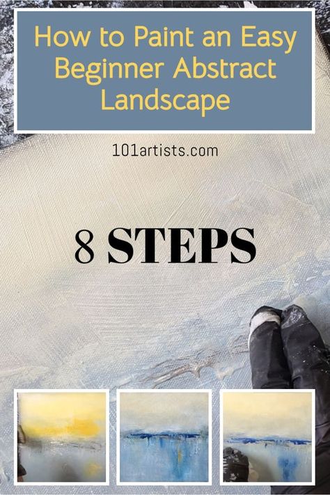 How To Paint Modern Art, Abstract Painting Tutorial Step By Step, Easy Abstract Landscape Painting, Diy Abstract Landscape Art, Beginner Abstract Art, Neutral Color Abstract Painting, How To Paint An Abstract Painting, Abstract Landscape Tutorial, How To Paint Abstract Art Step By Step