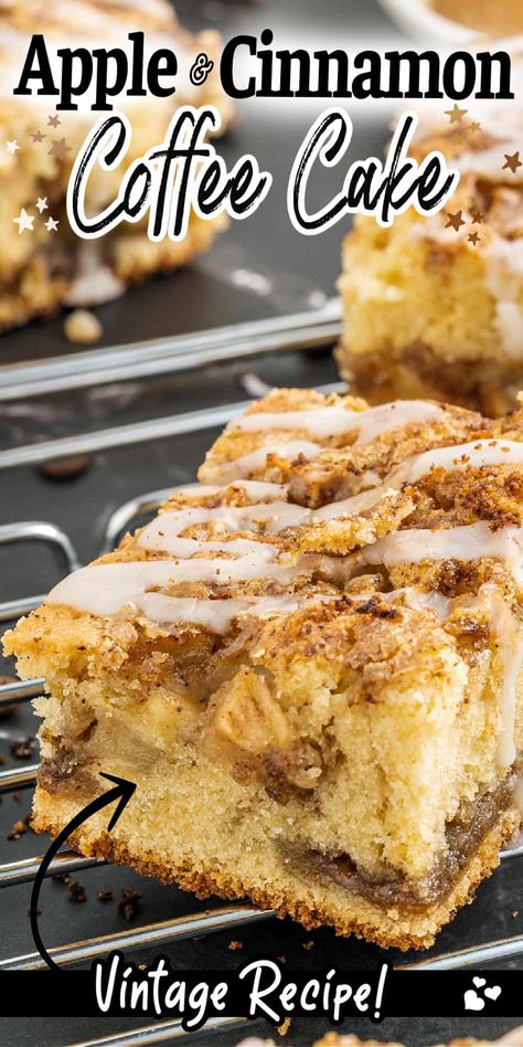 This Cinnamon Apple Coffee Cake with Streusel Crumb Topping is an easy recipe that is popular throughout the year, yet especially during the fall season. Apple Cinnamon Coffee Cake, Apple Crumb Cake Recipe, Apple Streusel Cake, Cinnamon Cake Recipes, Apple Coffee Cake, Crumb Coffee Cakes, Breakfast Coffee Cake, Apple Crumb Cakes, Apple Coffee