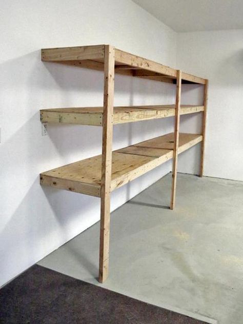 Do you need more storage space in your garage? or you want your garage to be a little bit more organized? If yes, then you are in the right place. The benefit of making a garage shelf is that it will help fix unnecessary clutter. We have listed for you 25 DIY garage shelf plans...Read On → Basement Shelving, Diy Pipe Shelves, Diy Storage Shelves, Garage Shelves, Garage Storage Shelves, Building Garage Shelves, Diy Garage Shelves, Corner Storage, Diy Garage Storage