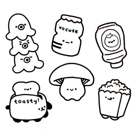 Cute Easy Doodles, Getting A Tattoo, Seni Dan Kraf, 강아지 그림, Minimalist Tattoos, Easy Doodles Drawings, Kraf Diy, Cute Doodles Drawings, Cute Doodle Art