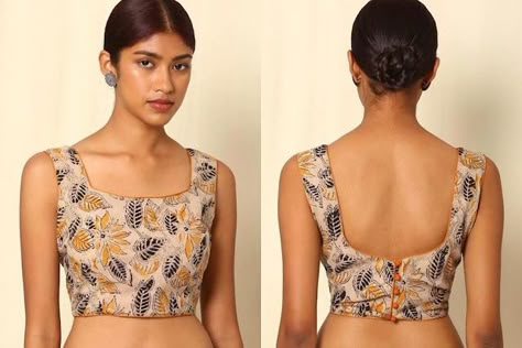 Daily Use Saree, Simple Saree Blouse, Blouse Designs Front And Back, Sleeveless Blouse Pattern, Simple Saree Blouse Designs, Saree Bluse, Sleeveless Blouse Designs, Sleeveless Blouse Saree, Keep Me Stylish