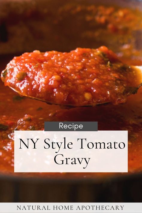 New York Italian Spaghetti Sauce (Gravy) - Sunday Gravy Authentic, Italian Gravy Authentic, Sunday Gravy Recipe Italian, Tomato Gravy Recipe, Italian Sauce Recipes, Italian Spaghetti Sauce, Italian Gravy, Sunday Gravy, Italian Spaghetti