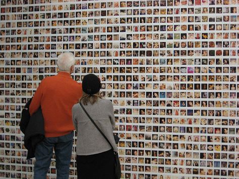 Polaroid wall! People who come in could take their picture and put it on the wall! Polaroid Gallery Wall, Photo Wall Restaurant, Polaroid Picture Wall, Punk Moodboard, Polaroid Display, Edison Chen, Nobuyoshi Araki, Design Studio Workspace, Study Cafe