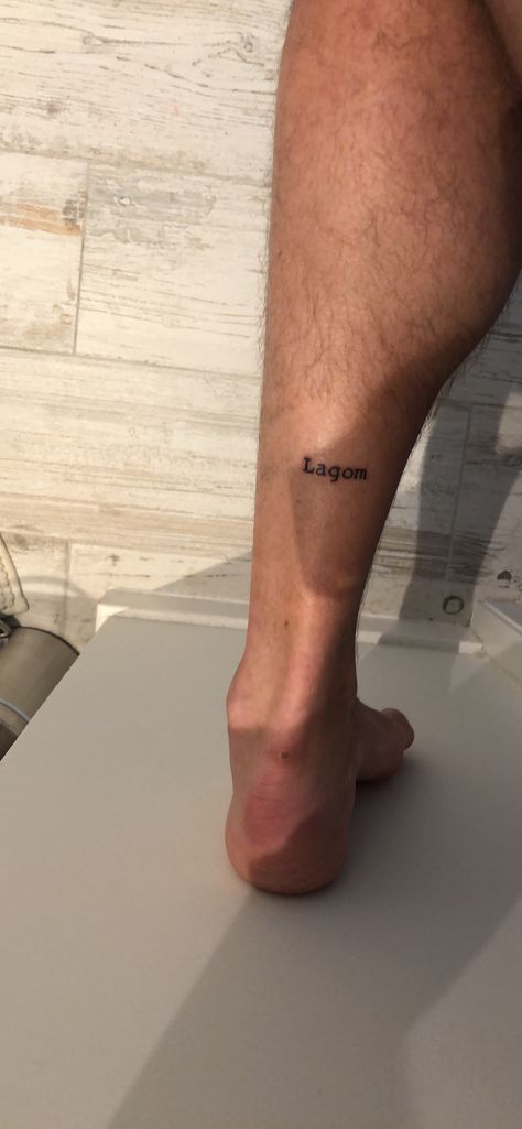 Lagom, swedish word for not too much not too little, just the right amount Swedish Words Tattoo, Swedish Tattoo Ideas, Sweden Tattoo, Swedish Tattoo, Toe Tattoos, Tattoos 2024, Stick N Poke Tattoo, Poke Tattoo, Art Things