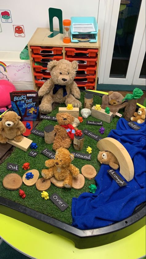 Positional Language Eyfs Activities, Positional Language Eyfs, We're Going On A Bear Hunt Eyfs, Positional Language, Early Years Teaching, Preposition Activities, September Activities, Reception Class, Pirate Activities