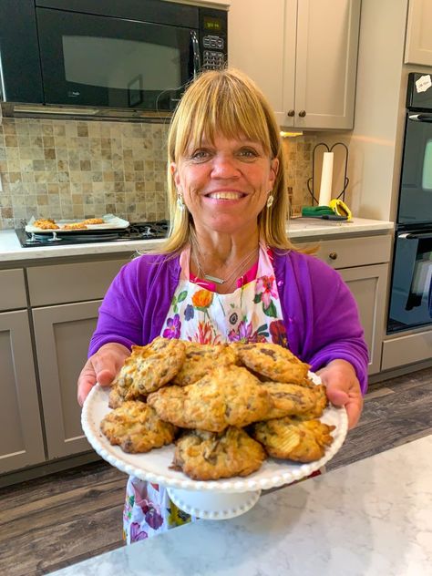 Chocolate Chunk Cookies – Amy Roloff Amy Roloff Recipes, Sink Cookies, Amy Roloff, Kitchen Sink Cookies, National Cookie Day, Everything But The Kitchen Sink, Celebrity Recipes, Blueberry Cookies, Crispy Cookies