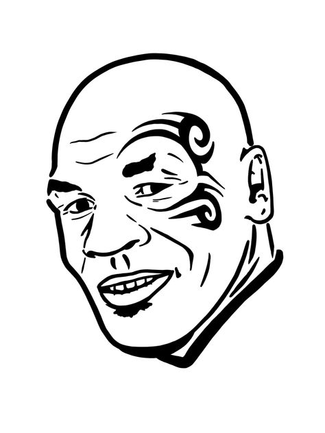 Free printable Mike Tyson stencils and templates Face Tattoo Stencil, Mike Tyson Face Tattoo, Mike Tyson Tattoo, Face Tattoos, Tattoo Stencil, Face Tattoo, Mike Tyson, Tattoo Stencils, Flash Tattoo