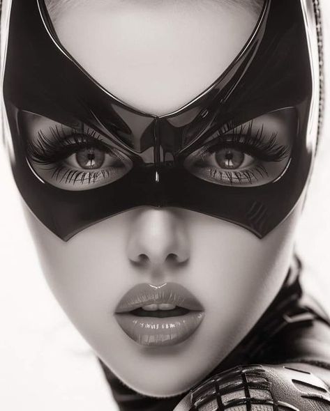 Catwoman Mask, Eye Makeup Styles, Mask Makeup, Cat Woman, Alley Cat, Cat Mask, Cat Makeup, Makeup Swatches, Fantasy Makeup