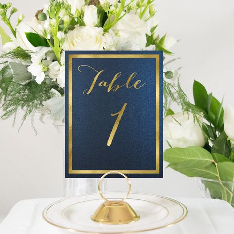 Navy Table Numbers Gold Table Numbers Wedding Table Numbers | Etsy Wedding Table Decorations Navy, Wedding Table Numbers Rustic, Table Numbers Gold, Table Numbers Rustic, Teal Table, Navy Table, Gold Table Numbers Wedding, Rustic Table Numbers, Winter Wedding Planning