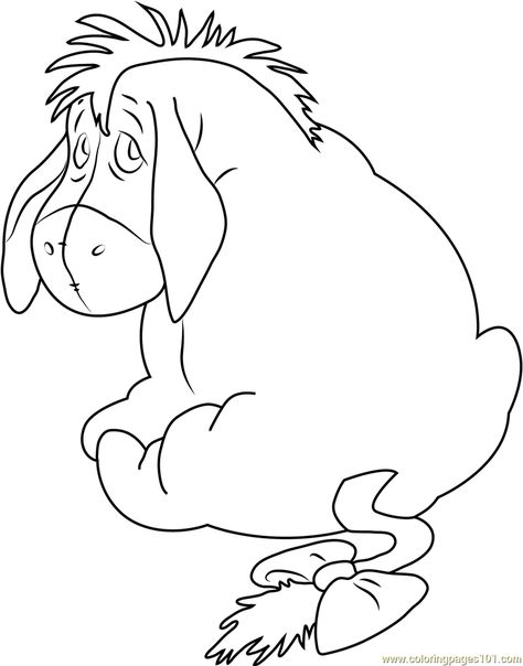 Nervous Eeyore Eyore Drawing Simple, Eeyore Drawing Easy, Eeyore Outline, Eeyore Sketch, Eeyore Coloring Pages, Eeyore Drawing, Eeyore Svg, Eeyore Tattoo, White Board Drawings